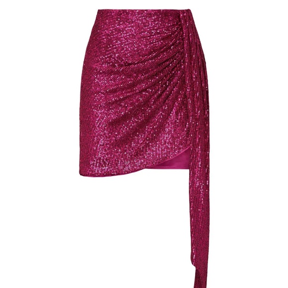 JONATHAN SIMKHAI pink Sequins Mini Skirt - Picture 2 of 13